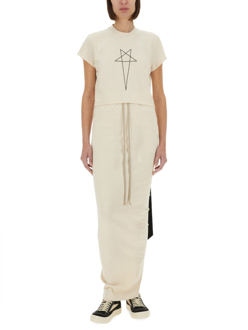 White Solid Maxi Skirt 4
