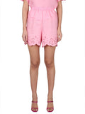 Pink Embroidered Shorts 1