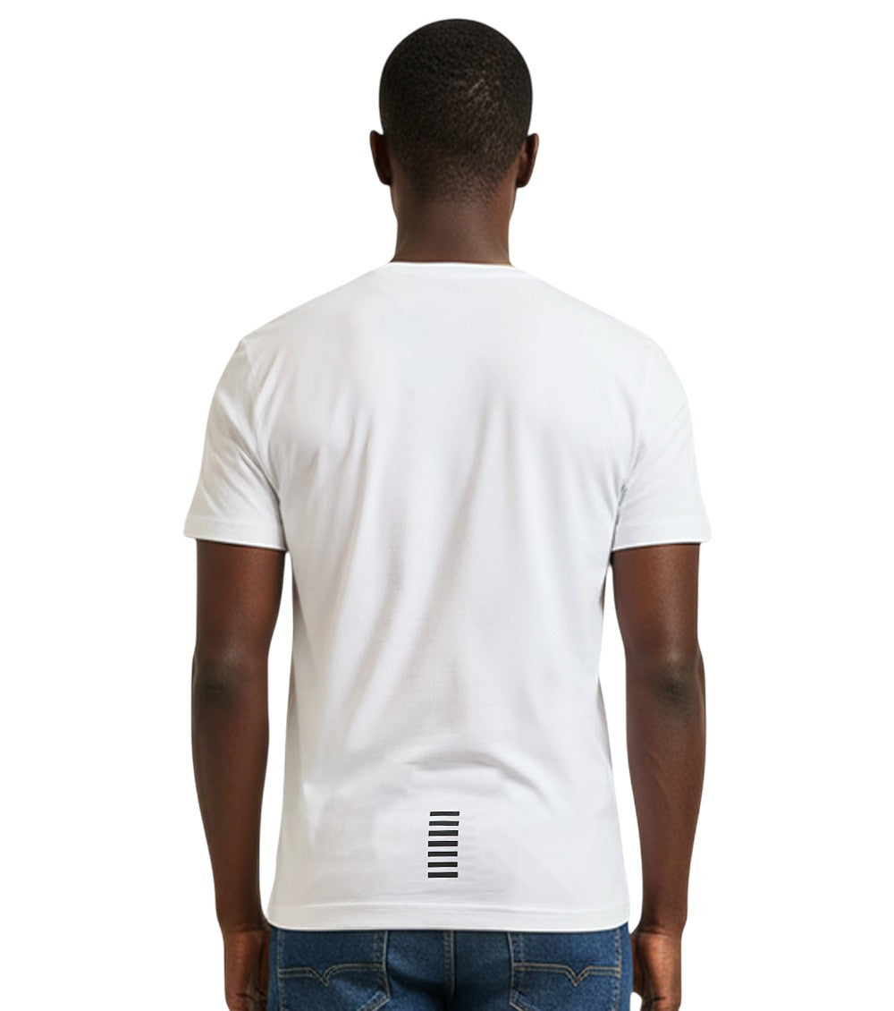 White Crew Neck T-Shirt 2