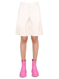 White Solid Shorts 1