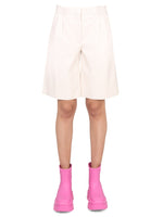 White Solid Shorts 1