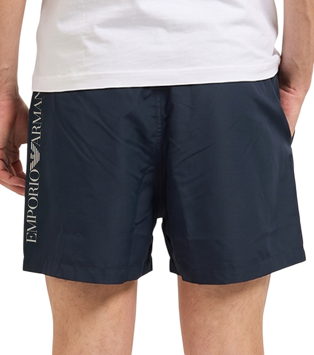 Blue Solid Shorts 2