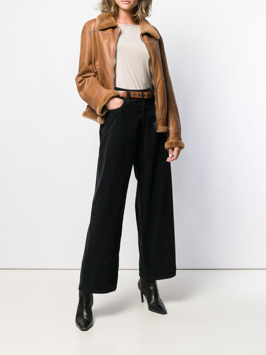 Beige Boat neck long sleeve sweater 10