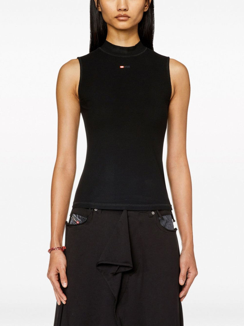 Black Mock-neck Top 2