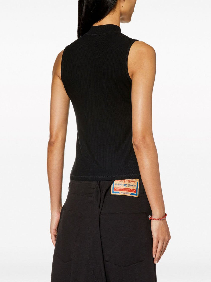 Black Mock-neck Top 3