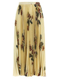 Off white Pleated Midi Skirt 1