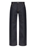 Navy Blue Wide Leg Jeans 1