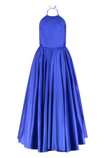 Blue Halter-Neck Maxi Dress 1