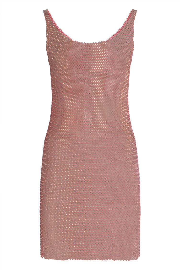 Pink Knitted Mini Dress 2