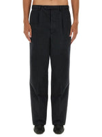 Black Solid Relaxed Pants 1