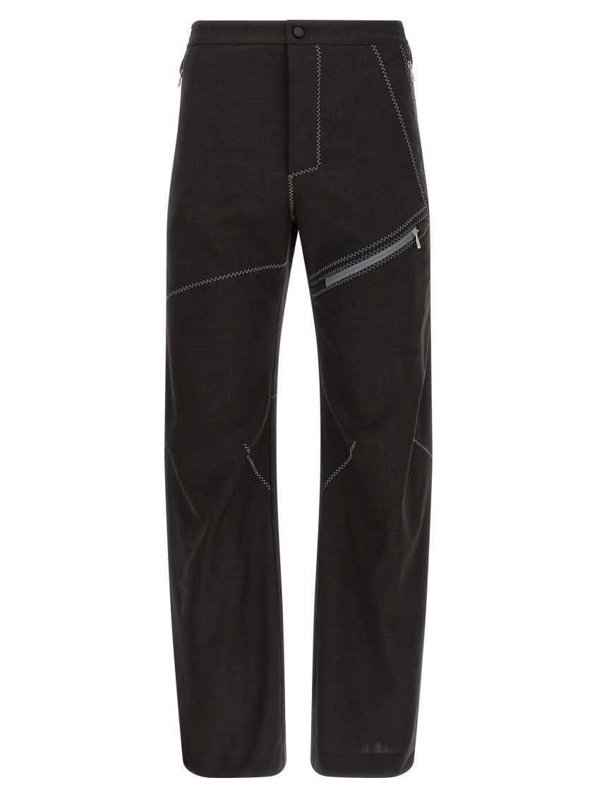 Brown Flat Front Pants 1