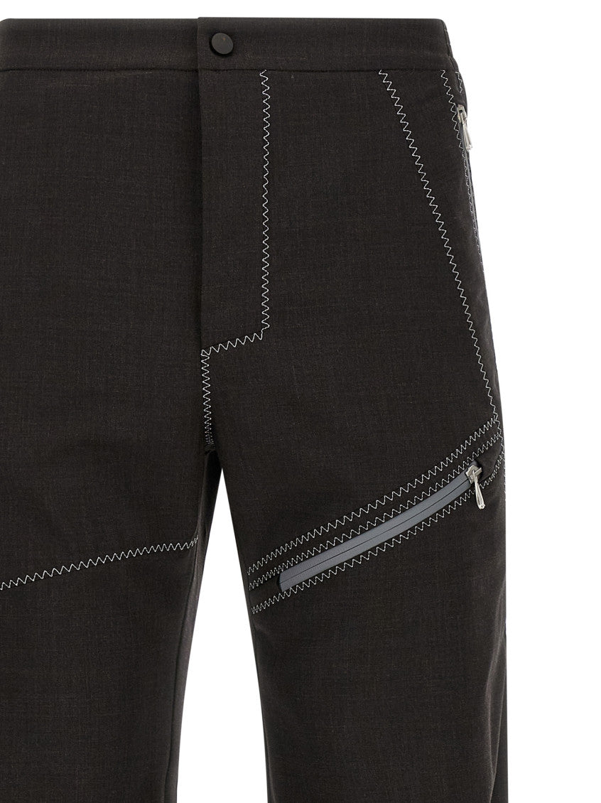 Brown Flat Front Pants 3