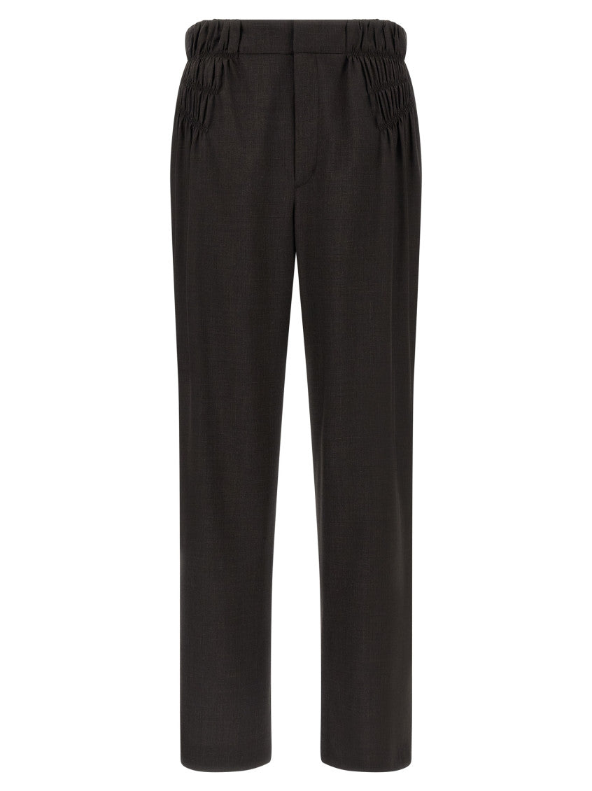 Dark Grey Straight Pants 1