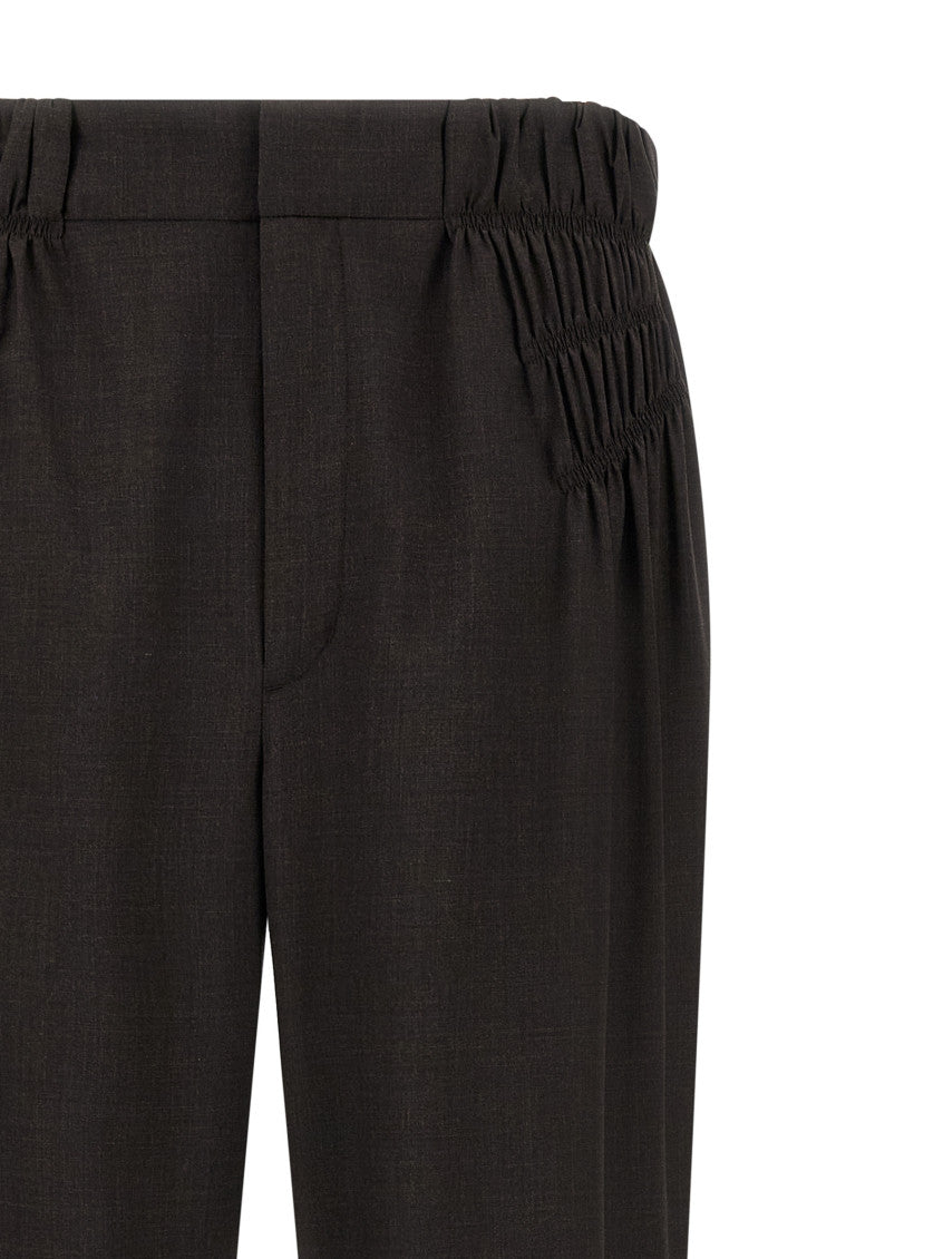 Dark Grey Straight Pants 3
