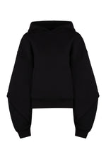 Black Oversize Cotton Hoodie 1