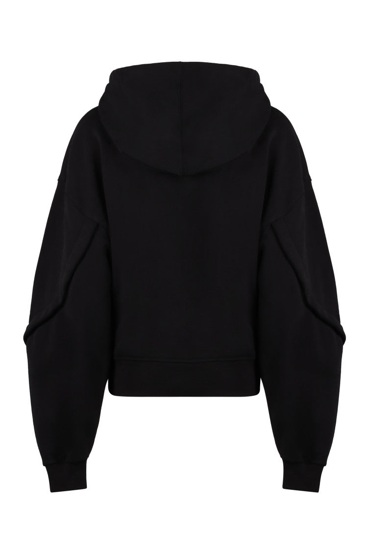 Black Oversize Cotton Hoodie 2