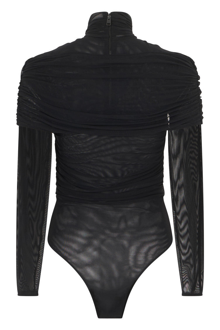 Black Long Sleeve Bodysuit 2