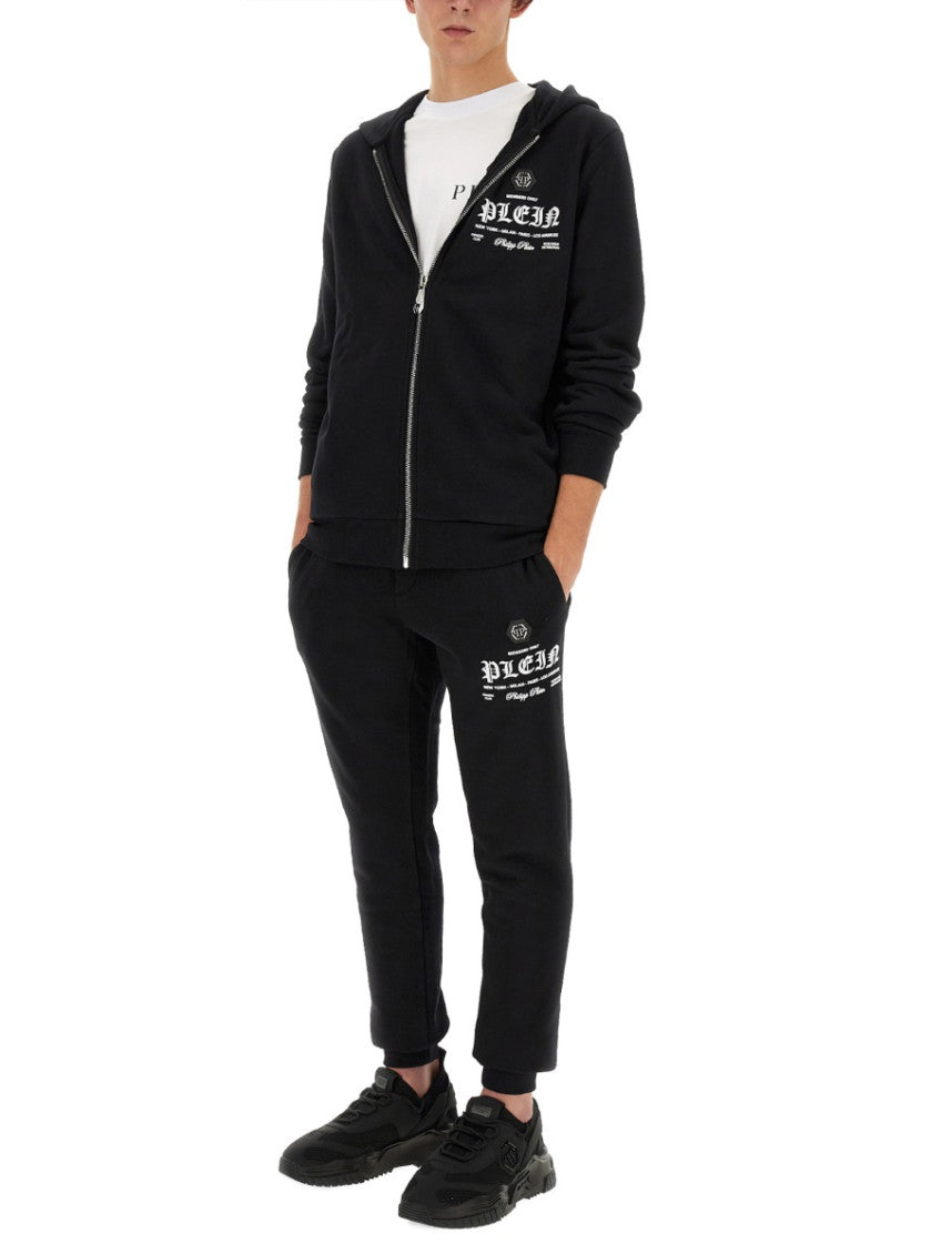 Black Logo Hood Sweatshirt 2