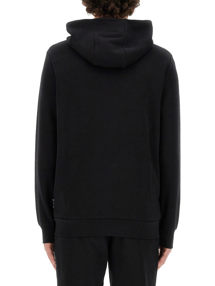 Black Logo Hood Sweatshirt 3