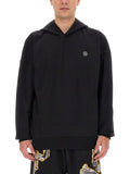 Black Logo Hood Sweatshirt 1
