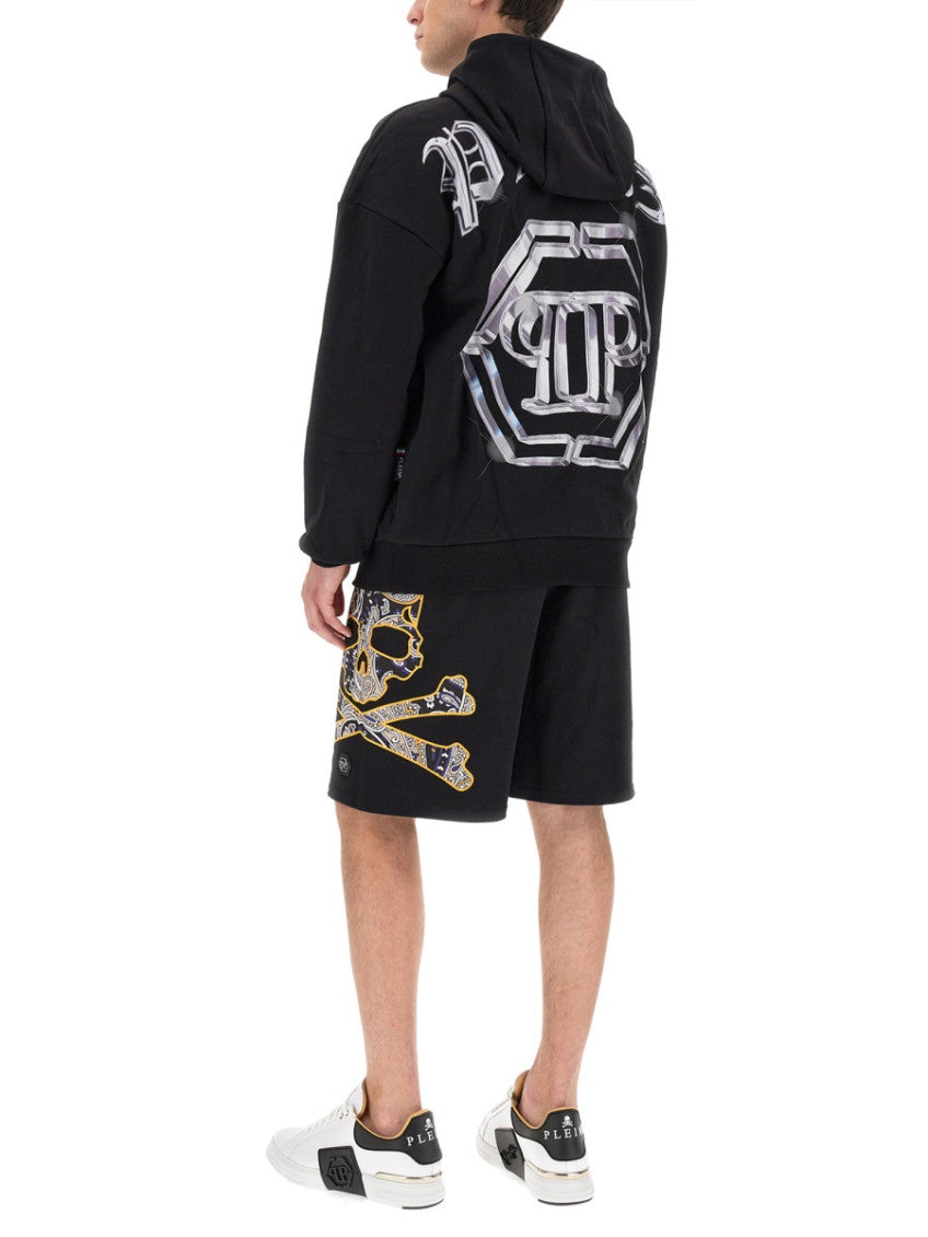 Black Logo Hood Sweatshirt 2