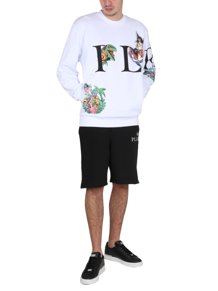 White Crew Neck Sweatshirt 2
