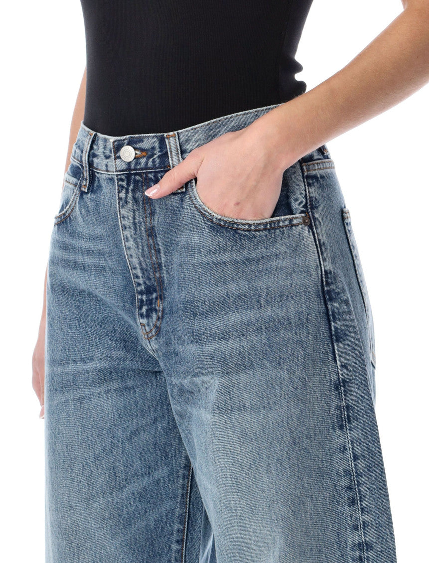 White Relaxed Bubble Jeans 3