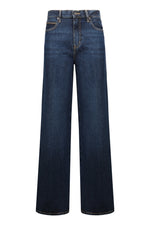 Blue Flared High-Rise Jeans 1