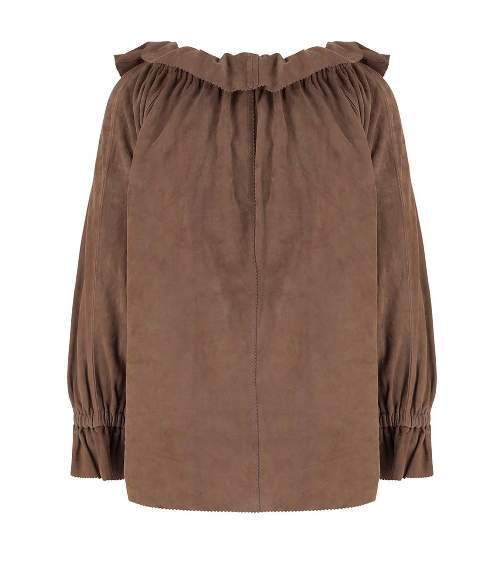 Brown Relaxed Solid Top 2