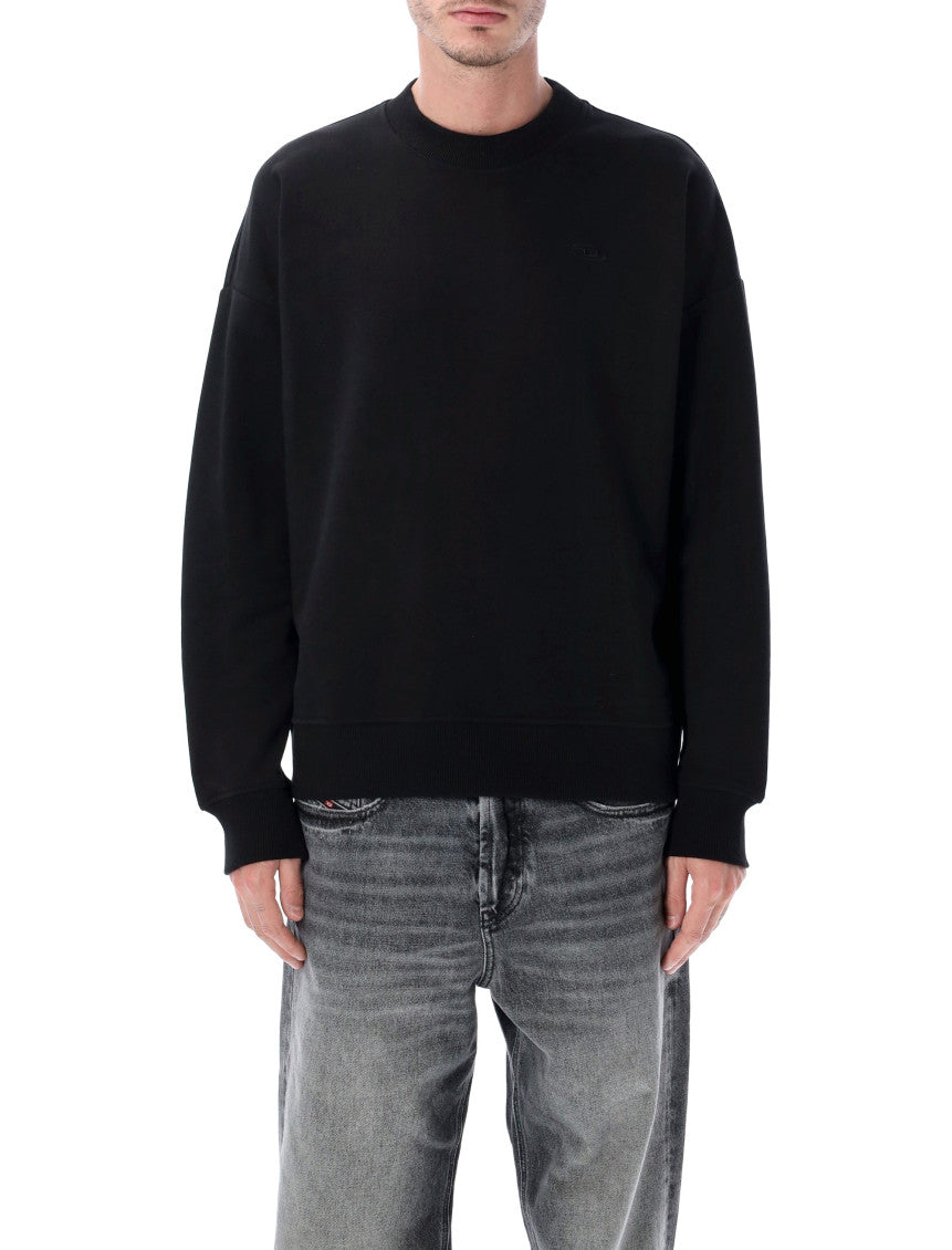 Black Logo Crew Neck Sweatshirt 1