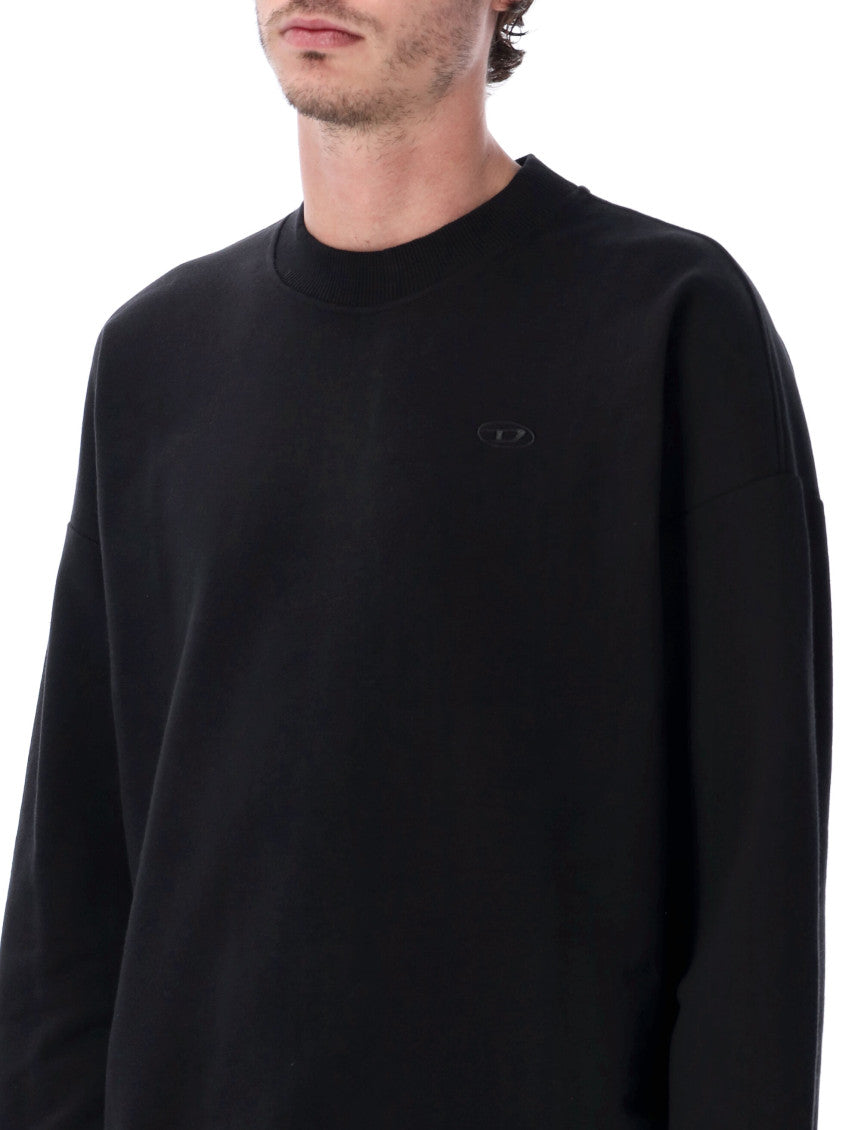Black Logo Crew Neck Sweatshirt 3