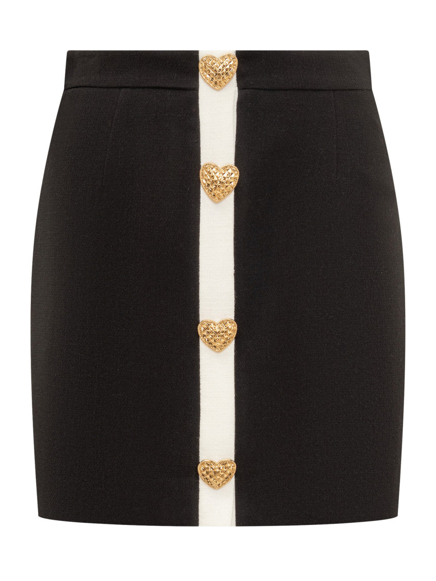 Black Embellished Mini Skirt 1