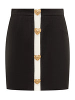 Black Embellished Mini Skirt 1