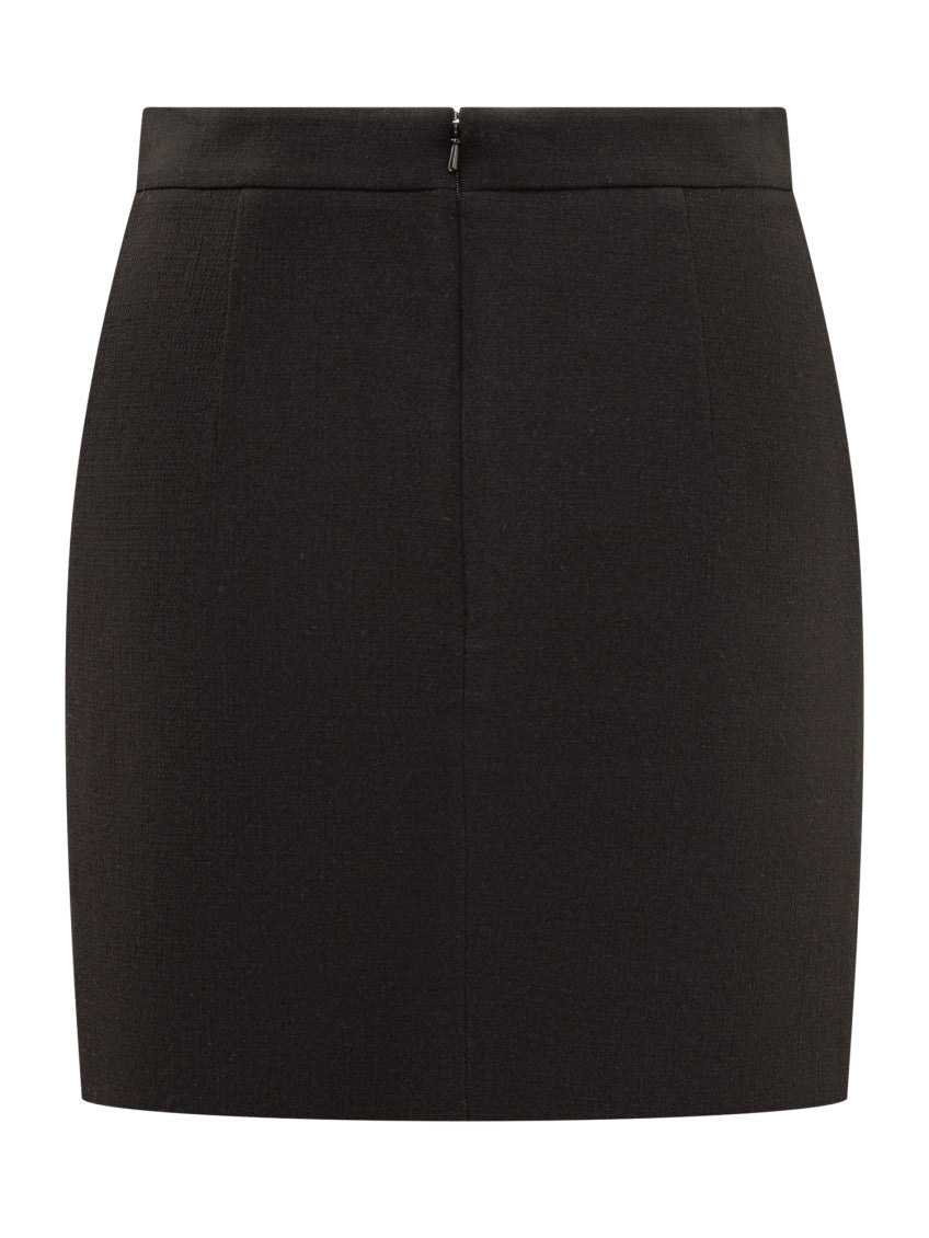 Black Embellished Mini Skirt 2