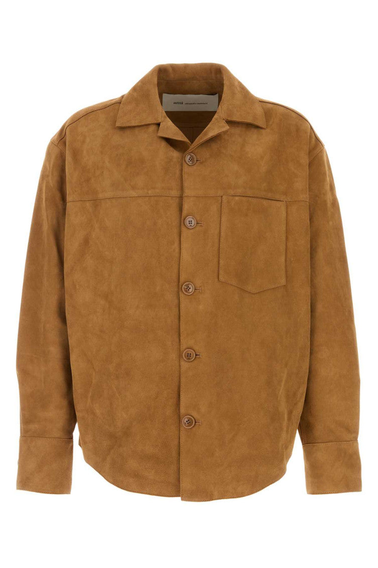 Light Brown Solid Overshirt 1