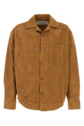 Light Brown Solid Overshirt 1