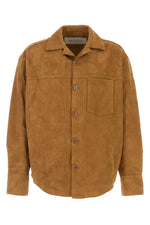 Light Brown Solid Overshirt 1