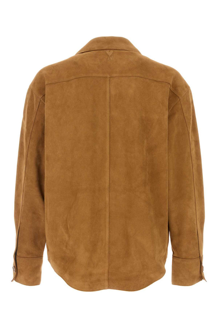 Light Brown Solid Overshirt 2
