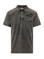 Black Graphic Shirt Collar Polo 1
