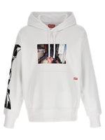 White Graphic Hoodie 1