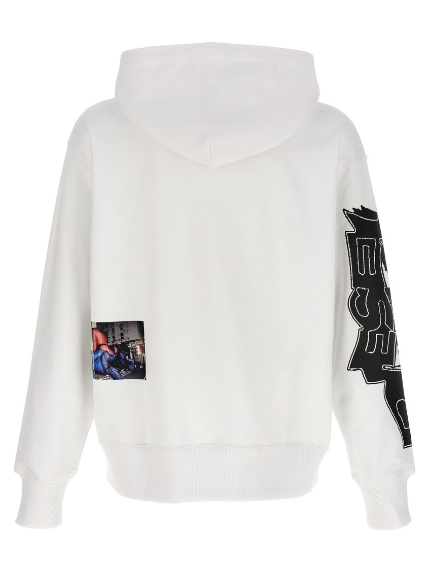 White Graphic Hoodie 2