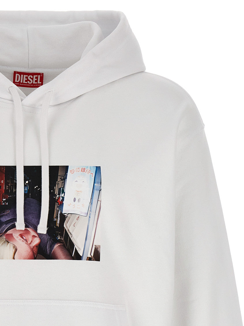 White Graphic Hoodie 4