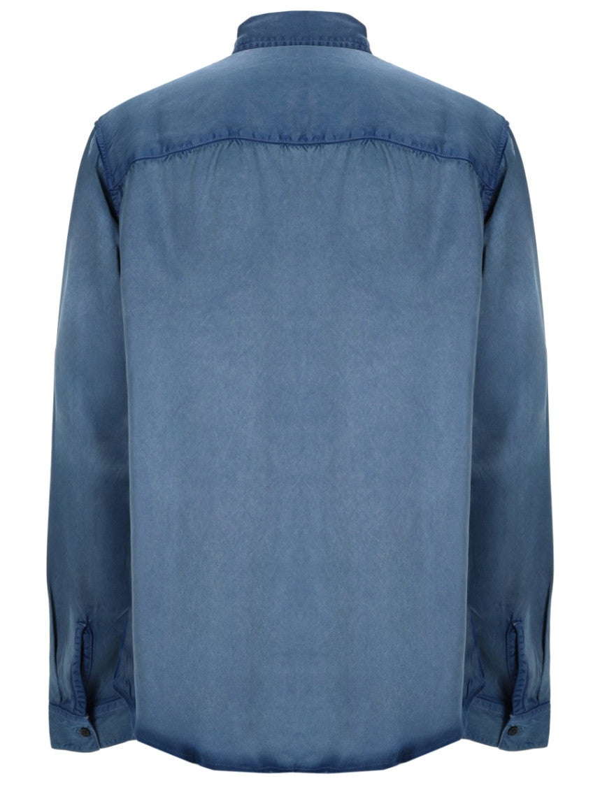 Blue Regular Solid Shirt 3