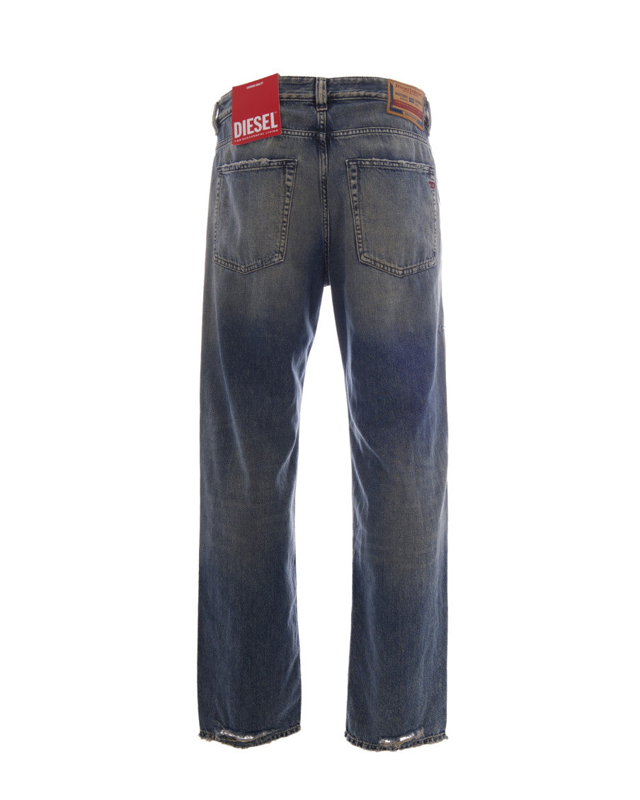 Blue Regular Mid Rise Jeans 2