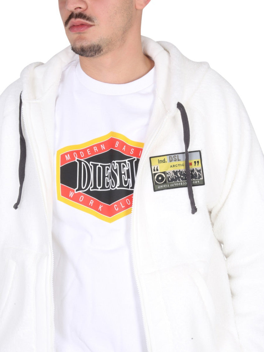 White  Hooded Sweatshirt 3