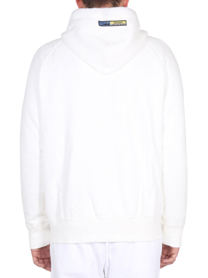 White  Hooded Sweatshirt 4