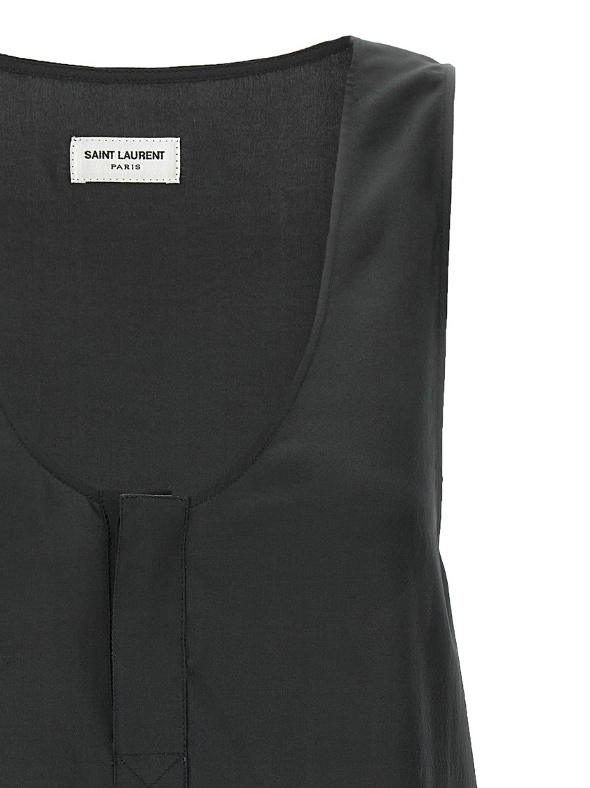 Black Silk Tank Top 3