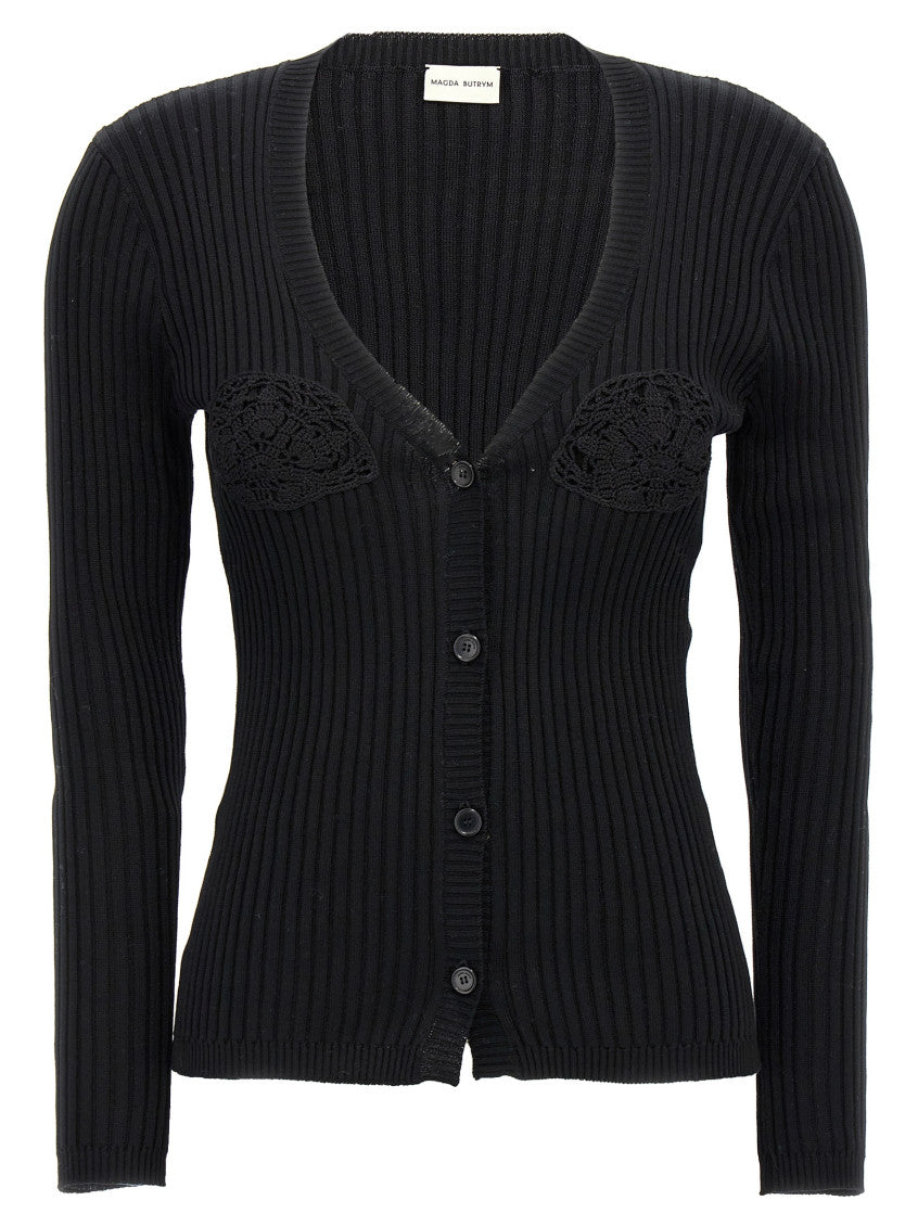 Black Long Sleeves Cardigan 1