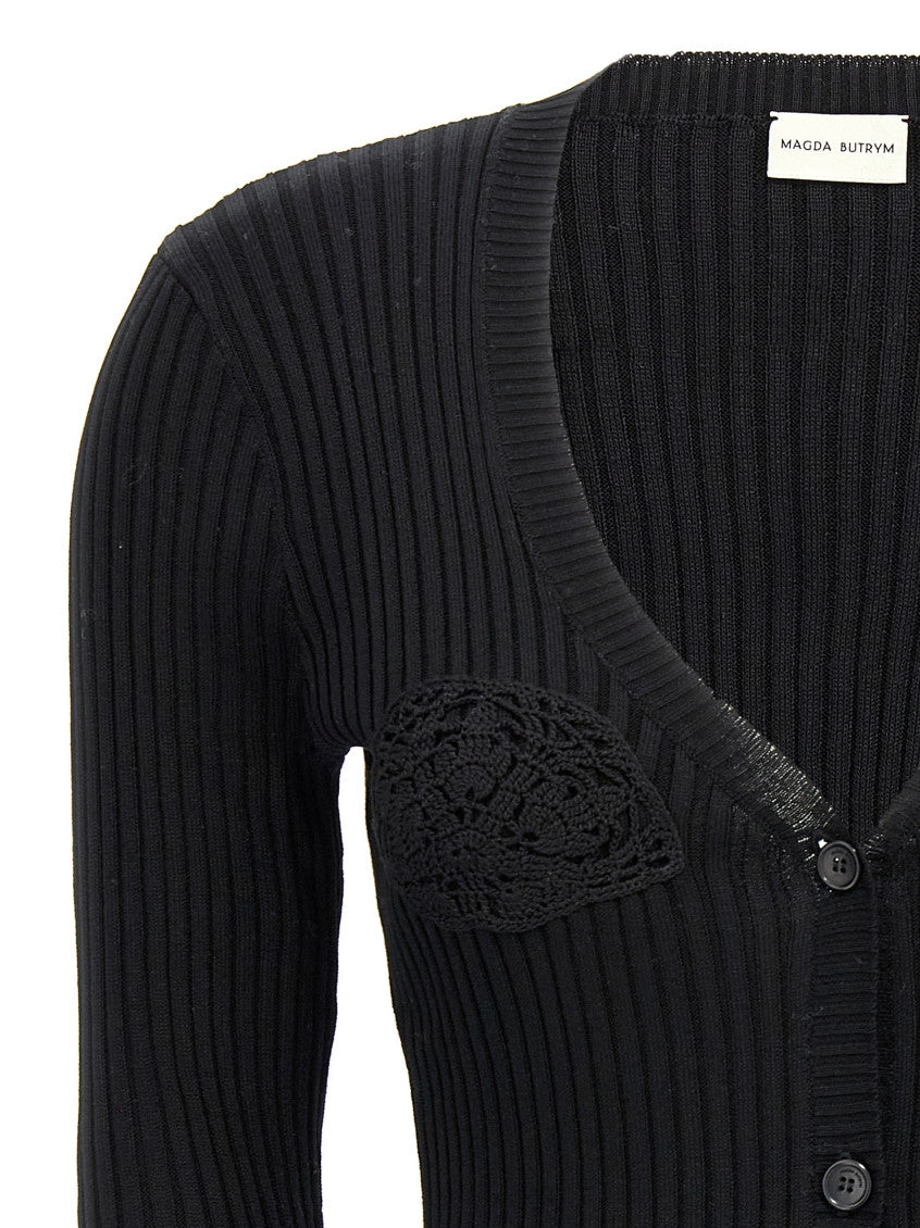Black Long Sleeves Cardigan 3