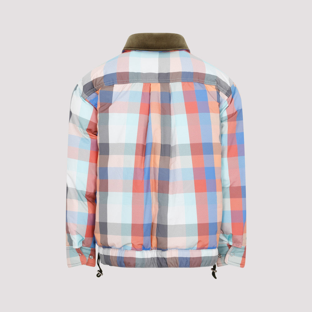 Multicolored Plaid Padded Blouson 4